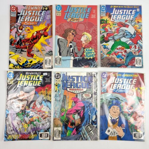 (Lot Of 6) DC Justice League Europe &amp; America 1990 92 93  - $14.75
