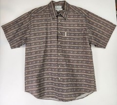 Columbia Shirt Mens Large Brown Casual Dacore Outdoor Fishing Sportswear - £18.57 GBP