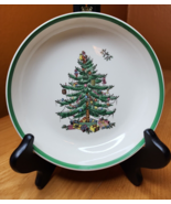 Spode Christmas Tree Bowl Dish 6.5&quot; Green Trim Made in England S3324 Vin... - $41.32 CAD