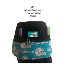 6 Pocket Waist Apron / NFL Miami Dolphins - £14.92 GBP