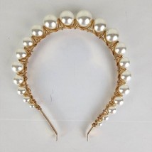 Women&#39;s White Pearl Hair Headband Elegant Bling - £7.89 GBP