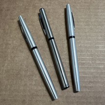 Vintage Pentel R3 Pen Silver Anodized Aluminum Japan Refillable Lot Of 3 - $80.19
