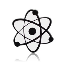 Atomic Symbol Hard Enamel Lapel Pin - £7.86 GBP