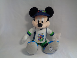 Disney 2009 Dated Mickey Mouse Bean Bag Plush Blue, White and Green Outfit  - £5.40 GBP