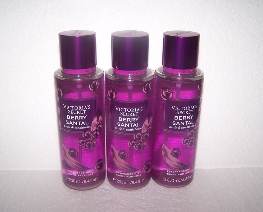 victoria's secret berry santal fragrance mist 8.4 fl oz lot of 3