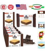 Individually Wrapped Dark Chocolate Wafer Cookies - Low Sugar &amp; Keto Del... - $51.74 CAD