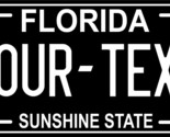 Florida Black White License Plate Personalized Custom Car Bike Motorcycl... - $10.99+
