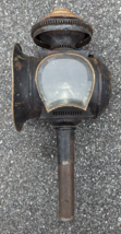 Antique Carriage Lamp Lantern Metal  Buggy Auto As Is Broken Glass - £65.31 GBP