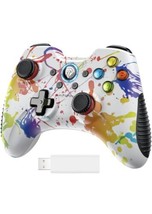 Wireless Controller Gaming Gamepad Dual Vibration For Windows PC 2.4Ghz - £15.62 GBP