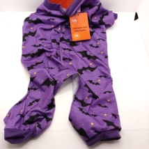 Halloween Dog Lounging Pajamas Purple w/ Bats - Soft Adorable Medium NEW... - €10,28 EUR