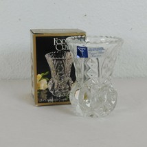 Forever Crystal 4&quot; tall Bud Vase Style 314114 24% Full Lead Crystal Original Box - £6.17 GBP