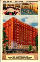Vintage POSTCARD- MULTI-VIEW, The Ambassador Hotel, Washington, D.C. BK43 - £2.90 GBP