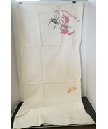 3 Vintage Day Of The Week Flour Sack Towels Saturday Sunday Monday Girl ... - £4.92 GBP