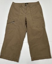 Eddie Bauer Mercer Fit Brown Capri Pants Women Size 6 (Measure 28x20) Ri... - $13.39