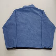 Woolrich John Rich And Bros Women's Blue Full Zip Fleece Jacket Pockets Size L image 2