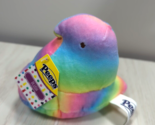 ONE Marshmallow Peeps rainbow striped chick Easter plush NEW UNSCENTED - $11.87