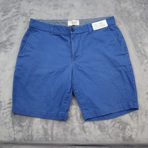 Penguin Shorts Mens 34 Blue Mid Rise Bottoms by Munsing Wear Chino Cotton Casual - £17.81 GBP
