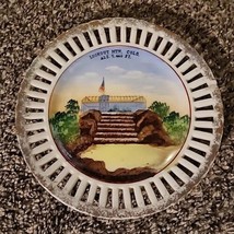 Decorative Plate Lookout Mountain Colorado Porcelain 7.5&quot; Made In Japan Enco NYC - £3.02 GBP
