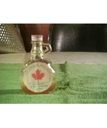 Vintage Pure Canadian Maple Syrup Glass Bottle-Jar with Handle and Metal... - £7.83 GBP