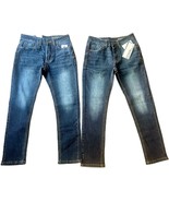 Two NWT Southpole Loose Jean Denim Pants Youth Size 8 Hip Hop Skater Str... - $40.00