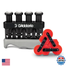 D'Addario Varigrip Finger Strengthener &amp; Fiddilink Hand Exerciser Guitar - $36.82