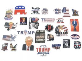 25pc Donald J. Trump for President 2024 MAGA Bumper Sticker Window Decal... - $4.99