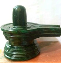 Green Jade Shivling For Calm &amp; Peaceful Mind 400 grams - £106.43 GBP