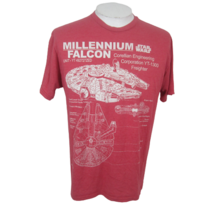 Starwars T shirt sz L vintage Millenium Falcon cloth label Lucasfilm cotton poly - £13.41 GBP