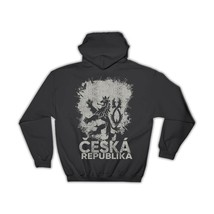 Czech Republic Coat Of Arms : Gift Hoodie Lion National Symbol Prague Vintage De - £28.13 GBP