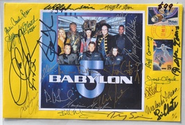 BABYLON 5 CAST SIGNED FDC ENVELOPE X20 - Bruce Boxleitner, Claudia Chris... - £553.54 GBP