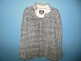 Mens Grizzly Sherpa Pull Over Top Small Gray 1/4 Zip - $11.99