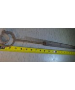 19&quot; Antique Lead Pot Plumber ladle smelter dipper swivel cup mould w Woo... - $5,671.34 MXN