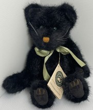 Vintage Boyds Bear Coalcracker Ninelives Kitty Cat - 11 inches Black Cat... - $18.69