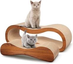 2 In 1 Cat Scratcher Cardboard Lounge Bed, Cat Scratching Board, Durable Board P - $36.99