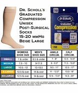 Dr. Scholl&#39;s Graduated Compression Unisex Post-Surgical Socks 15-20 mmHg... - $19.40