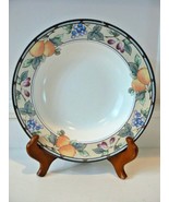 1 Mikasa Intaglio Garden Harvest 9 3/8&quot; Soup Bowl CAC29 Malaysia Small Chip - $4.94