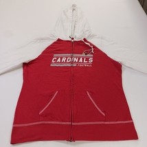 Arizona Cardinals NFL Team Apparel Womens L Red/White Full Zip Sweatshirt Hoodie image 15