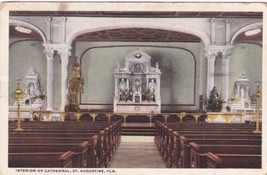 St Augustine FL Florida Interior Cathedral 1920 Postcard E11 - £2.29 GBP