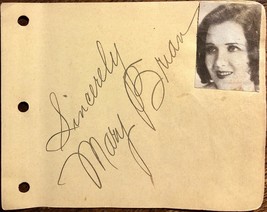 MARY BRIAN AUTOGRAPHED Hand SIGNED VINTAGE 1930s ALBUM PAGE THE VIRGINIAN - $938.36 MXN