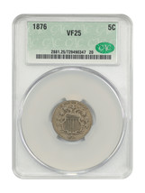 1876 5C CACG VF25 - $178.24