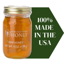 MINI 4 oz. Raw &amp; Unfiltered Honey with Comb, New 2024 Crop100% Raw &amp; Unf... - $11.29