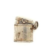 Vintage Sterling Signed Danecraft 3D Figure Miniature Lighter Charm Pendant - £30.86 GBP