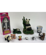 Lot Of 9 x  Assorted Panda Bear Sculpture FIGURINES Gunus Ailuropoda + F... - $54.12 CAD