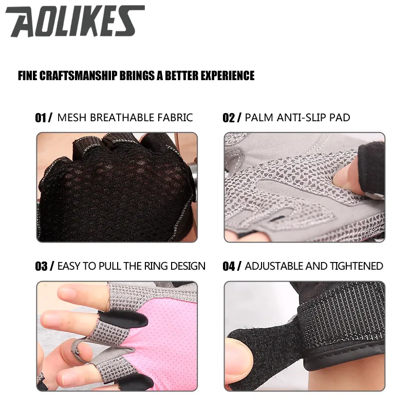 Sporting Gym Body Building Training Sportings Fitness WeightLifting Gloves For M - £31.17 GBP