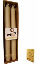100 Percent  Pure Beeswax 10&quot; Colonial Taper Candle Pair, Vanilla Scent, Tapers - $17.00