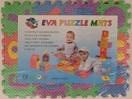 Learning Letter &amp; Number Foam Puzzle Mats 36 pieces Age 3+, S21 - $4.94