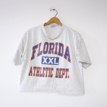 Vintage University of Florida Gators Crop Top T Shirt Large - £25.46 GBP