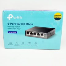 TP-Link TL-SF1005P Desktop Switch 5-Port w 4-Port 10/100 200 Mbps Networ... - $29.69