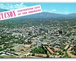 Aerial View Convention City Tucson Arizona AZ UNP Chrome Postcard A15 - $3.91