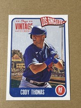 Cody Thomas 2020 Onyx Vintage Extended Series Prospect Dodgers - £6.28 GBP